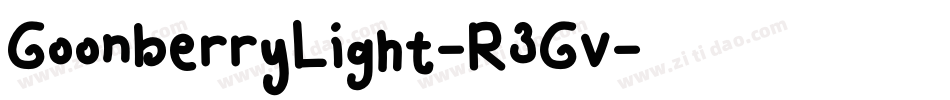 GoonberryLight-R3Gv字体转换