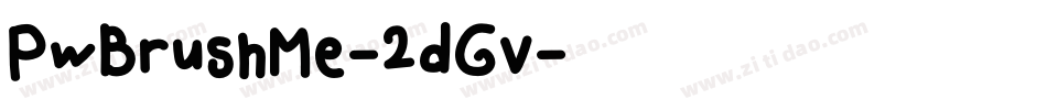 PwBrushMe-2dGv字体转换