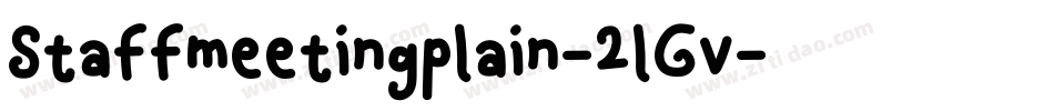 Staffmeetingplain-2lGv字体转换