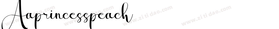 Aaprincesspeach字体转换