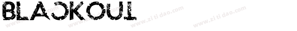 BLACKOUT字体转换