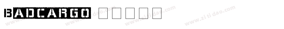 Badcargo字体转换