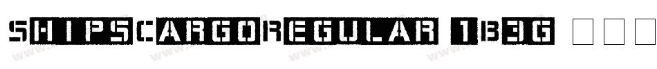 ShipsCargoRegular-1B3g字体转换