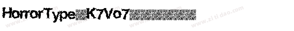 HorrorType-K7Vo7字体转换