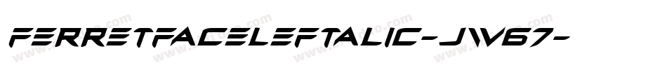 FerretFaceLeftalic-jw67字体转换