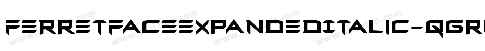 FerretFaceExpandedItalic-qgR0字体转换