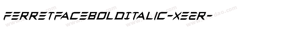 FerretFaceBoldItalic-xE2R字体转换