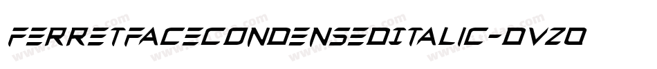 FerretFaceCondensedItalic-DvZ0字体转换