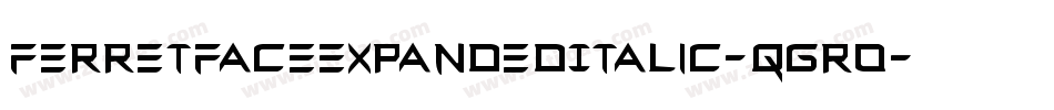 FerretFaceExpandedItalic-qgR0字体转换