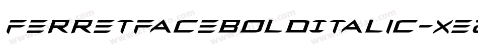 FerretFaceBoldItalic-xE2R字体转换