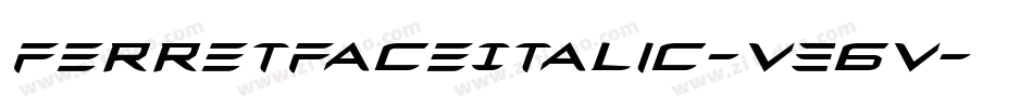 FerretFaceItalic-V36V字体转换