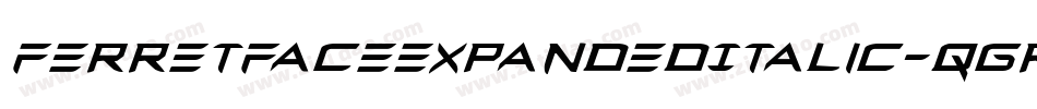 FerretFaceExpandedItalic-qgR0字体转换