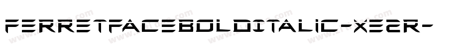 FerretFaceBoldItalic-xE2R字体转换