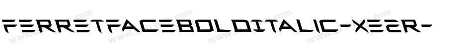 FerretFaceBoldItalic-xE2R字体转换