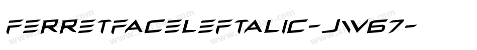 FerretFaceLeftalic-jw67字体转换