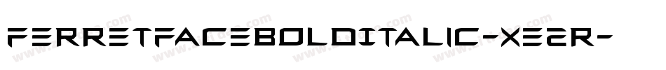 FerretFaceBoldItalic-xE2R字体转换