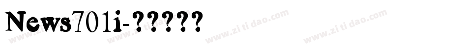 News701i字体转换