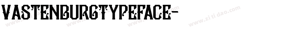 VastenburgTypeface字体转换
