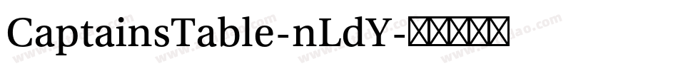 CaptainsTable-nLdY字体转换