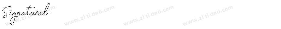 Signatural字体转换