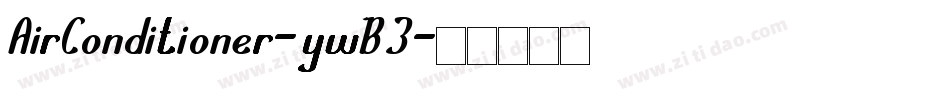 AirConditioner-ywB3字体转换