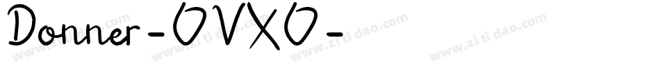 Donner-OVXO字体转换