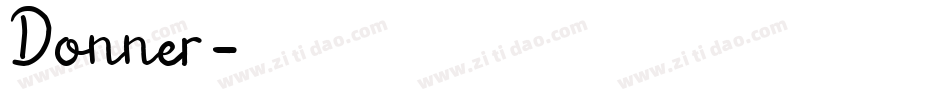 Donner字体转换