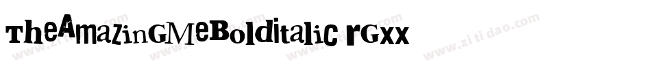 TheAmazingMeBoldItalic-rgxx9字体转换