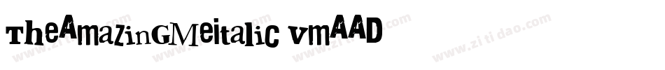 TheAmazingMeItalic-vmAAD字体转换 TheAmazingMeItalic-vmAAD字体转换