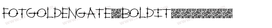 FOTGoldenGate-BoldIt字体转换