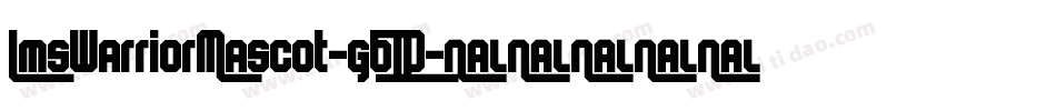 LmsWarriorMascot-gBLP字体转换
