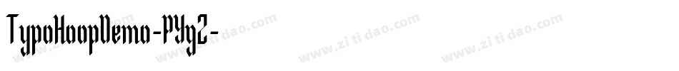 TypoHoopDemo-PYgZ字体转换