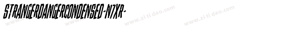 StrangerDangerCondensed-n7XR字体转换