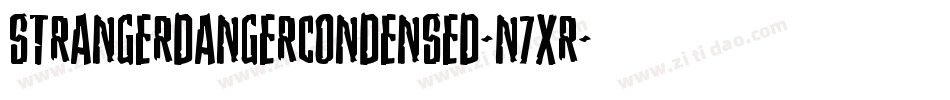 StrangerDangerCondensed-n7XR字体转换