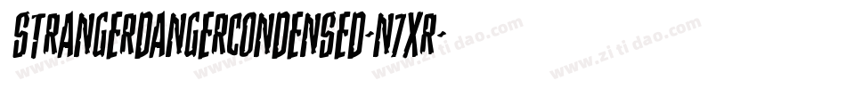 StrangerDangerCondensed-n7XR字体转换