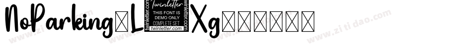 NoParking-L8Xg字体转换