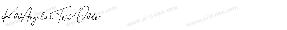 K22AngularText-O2de字体转换