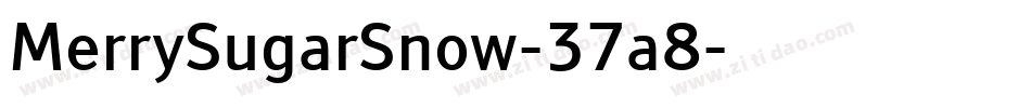 MerrySugarSnow-37a8字体转换