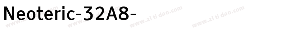 Neoteric-32A8字体转换