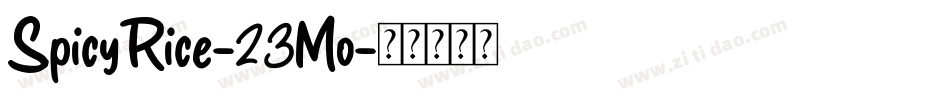 SpicyRice-23Mo字体转换