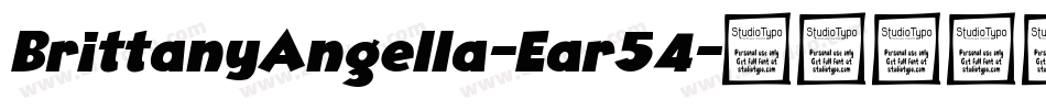 BrittanyAngella-Ear54字体转换