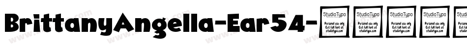 BrittanyAngella-Ear54字体转换