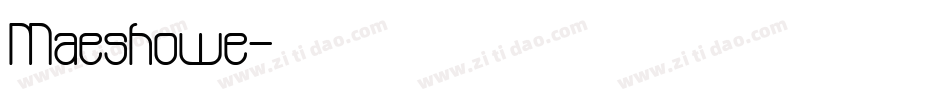 Maeshowe字体转换