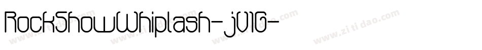 RockShowWhiplash-jV1G字体转换