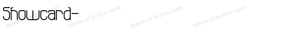 Showcard字体转换