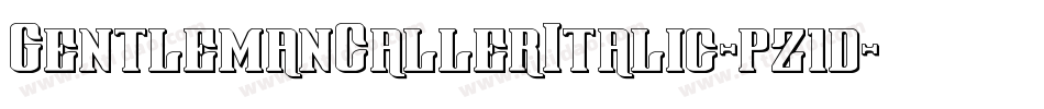 GentlemanCallerItalic-pz1d字体转换