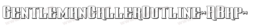 GentlemanCallerOutline-ABap字体转换