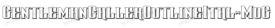 GentlemanCallerOutlineItal-MoGp字体转换
