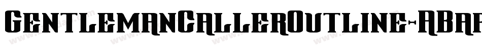 GentlemanCallerOutline-ABap字体转换