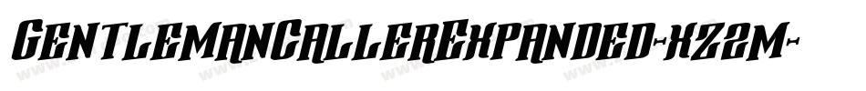 GentlemanCallerExpanded-xz2m字体转换